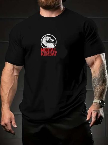 Mortal Kombat Black Edition Drop Shoulder T-Shirt